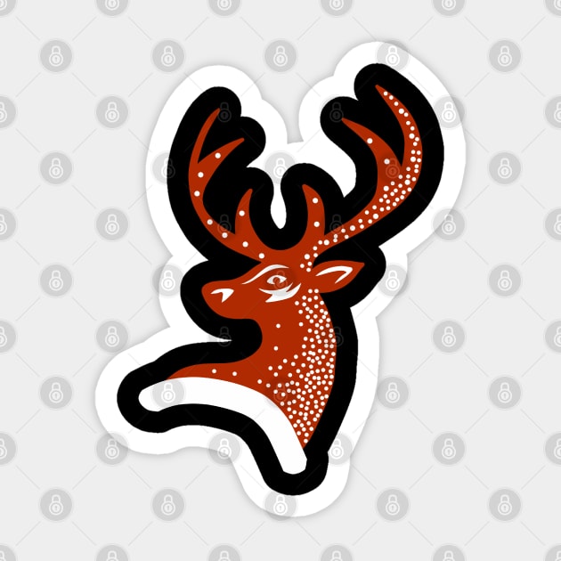 Christmas reindeer Sticker by Asafee's store